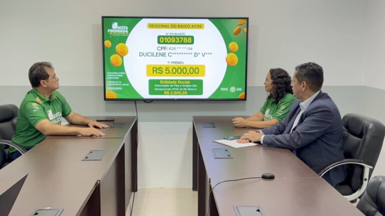 Com prêmios de R$ 20 mil, veja a lista de ganhadores do mês do programa Nota Premiada Acreana