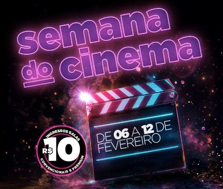 ‘Semana do Cinema’ com ingressos a R$ 10 termina nesta quarta, no Via Verde Shopping