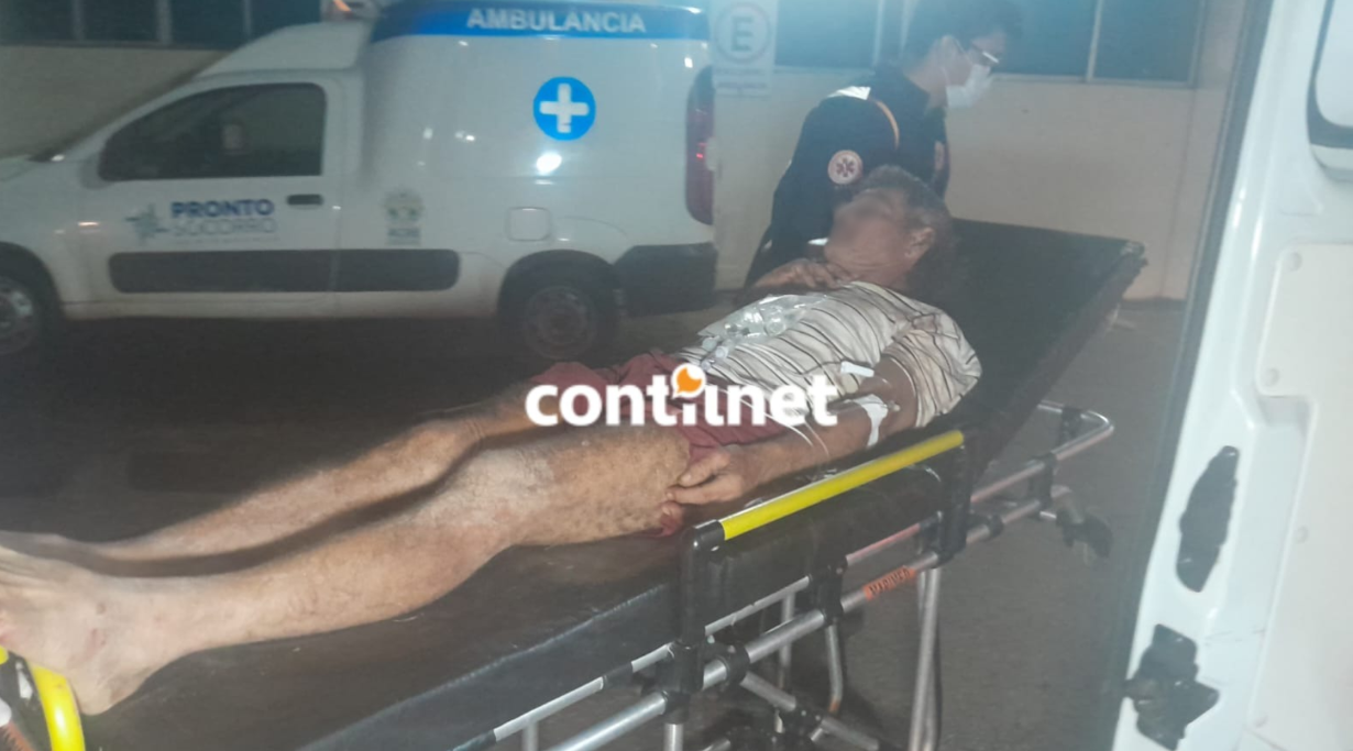 SAMU socorre motociclista que caiu na rodovia AC-90, em Rio Branco
