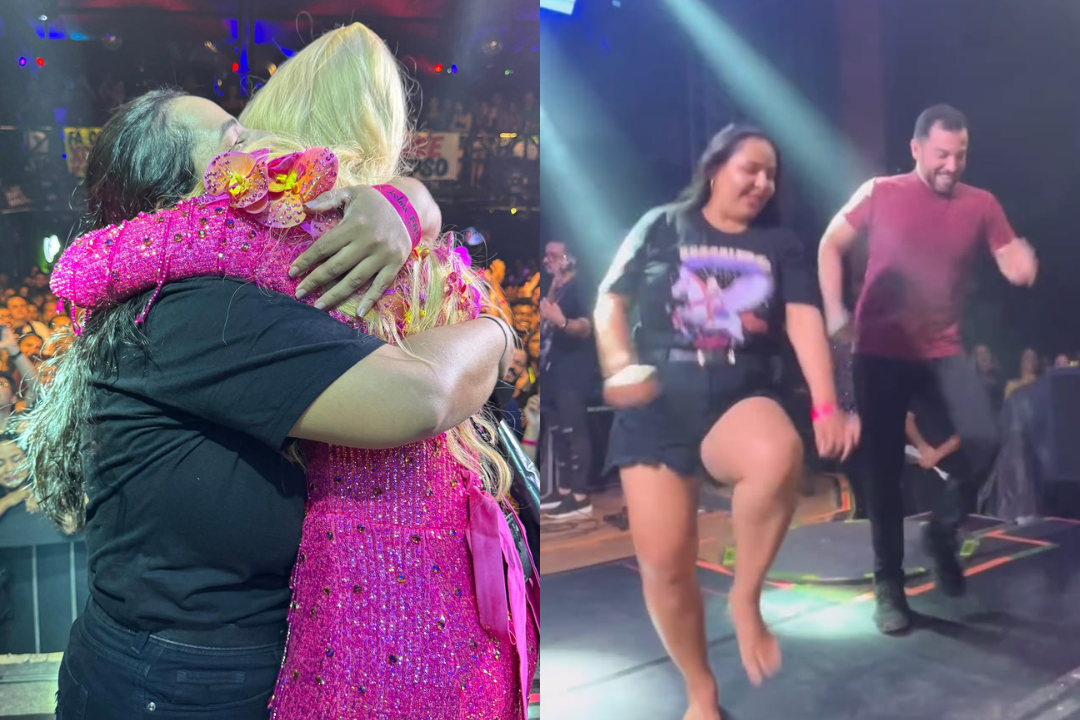 VÍDEO: acreana dança no palco de Joelma e é seguida por cantora nas redes sociais