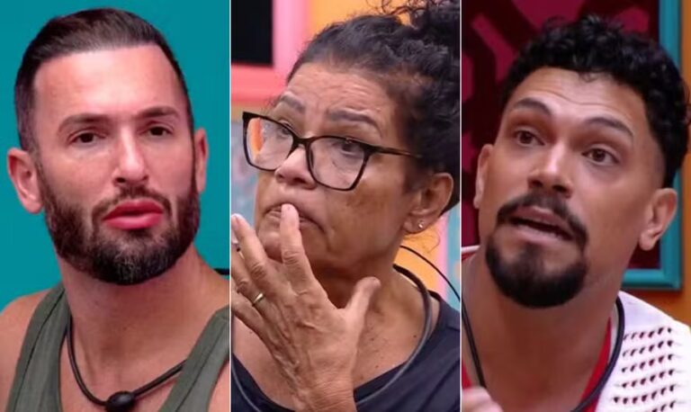 Enquete BBB 25: Quem deve sair entre Diego Hypólito, Vilma e Vinicius?