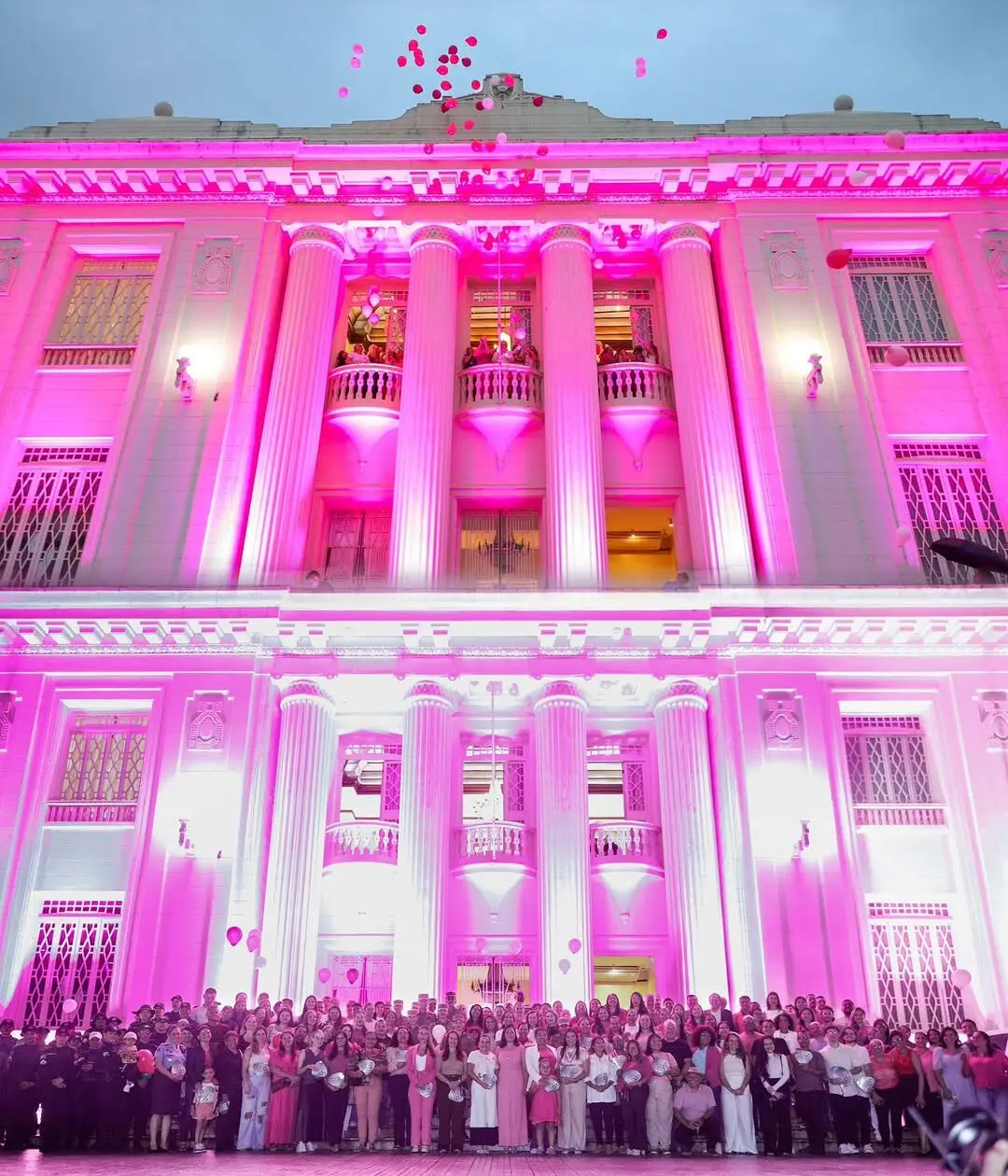 Palácio Rio Branco recebe iluminação especial em celebração ao Dia Internacional da Mulher