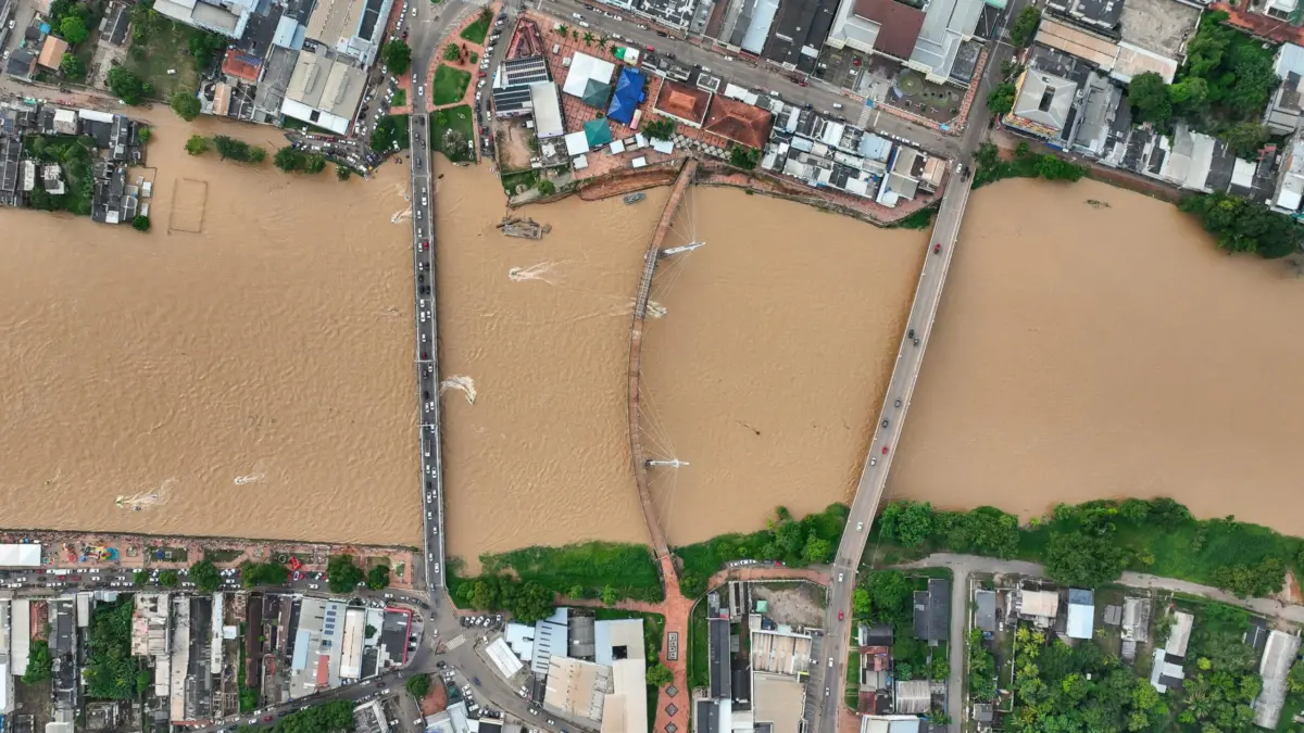 Nível do Rio Acre volta a subir após grande volume de chuva em Rio Branco; cota chega a 9,02m