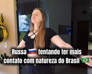 Em vídeo, influenciadora “Russa no Acre” mostra como é morar em meio a natureza no estado
