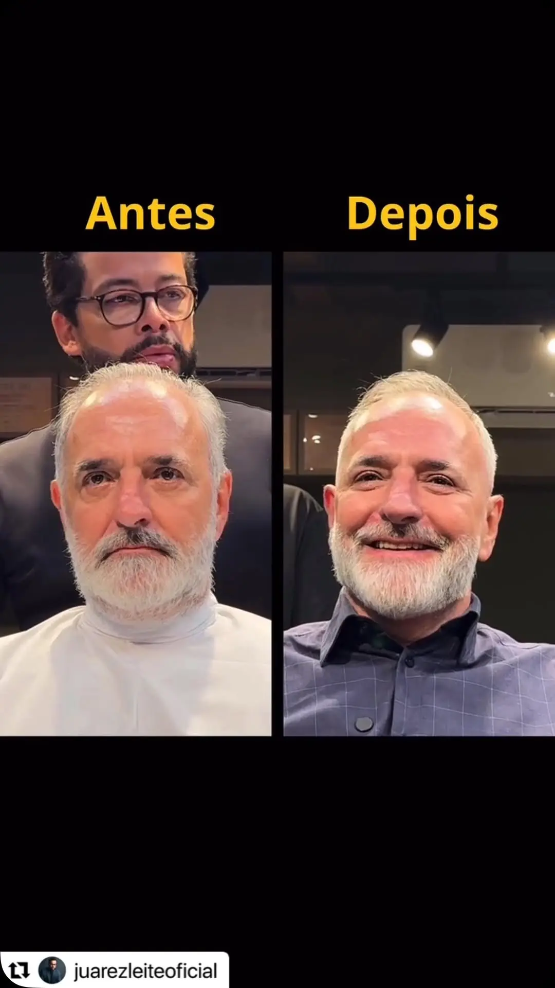 Secretário passa por mudança de visual incrível após sessão com visagista: “20 anos mais jovem”