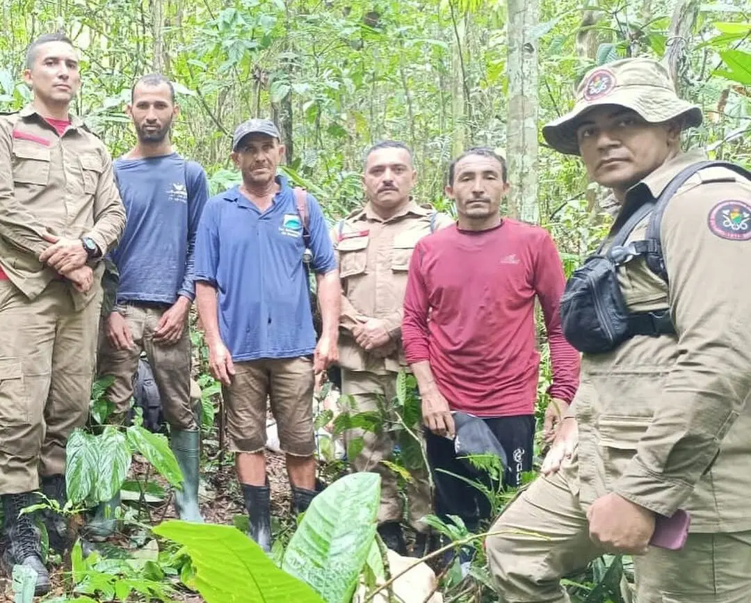 Homens desaparecidos são resgatados após três dias perdidos em floresta no interior do Acre
