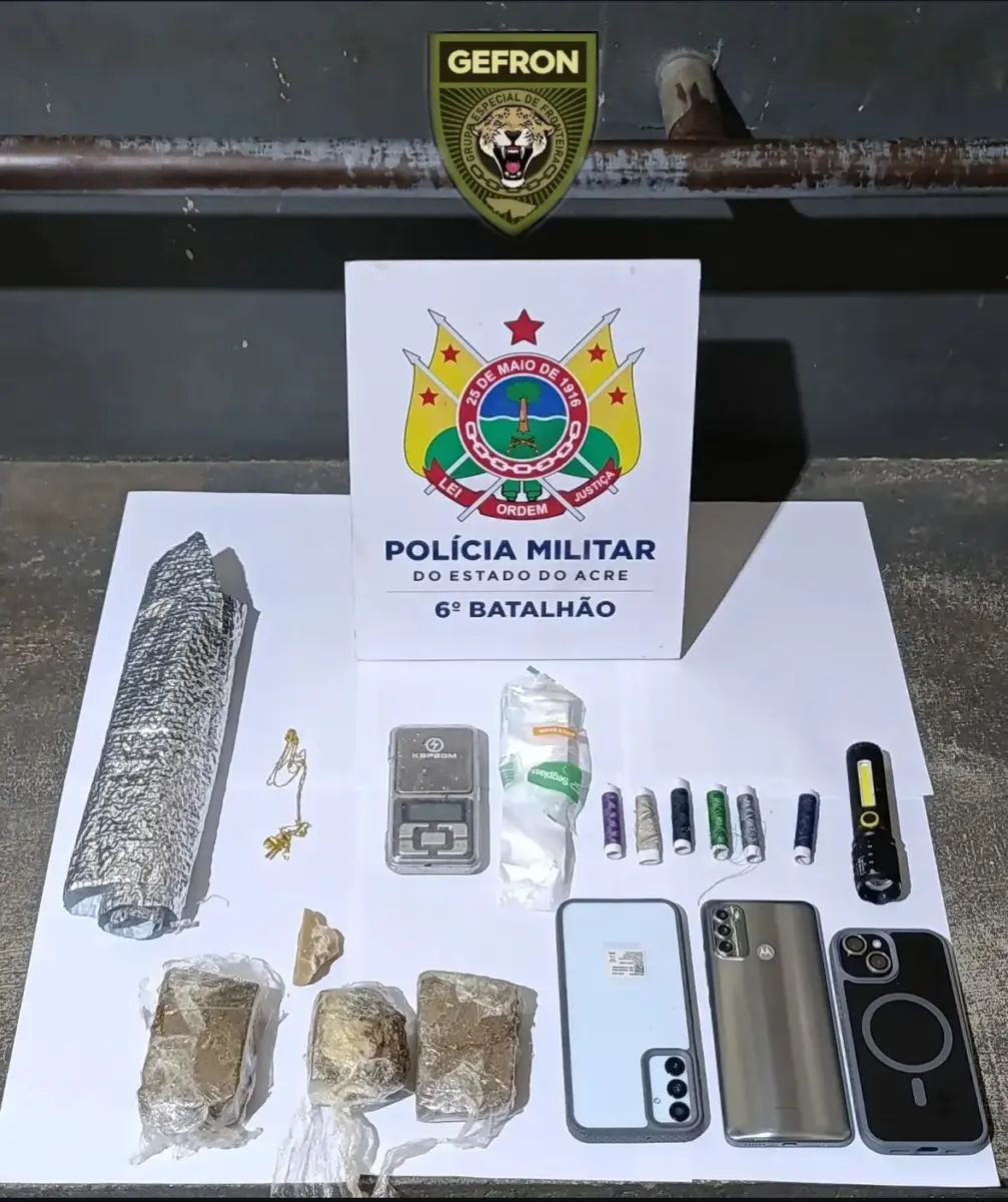 Polícia Militar prende três por organização criminosa e tráfico de drogas em Cruzeiro do Sul