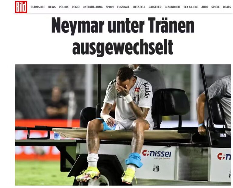 Imprensa internacional repercute nova lesão de Neymar: “Calvário infinito”