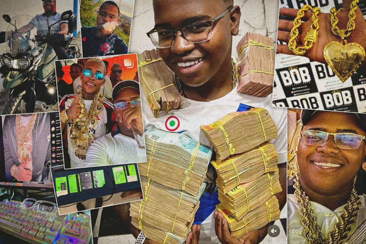 bonde-do-urso:-fotos-mostram-traficante-coberto-de-dinheiro-e-ouro