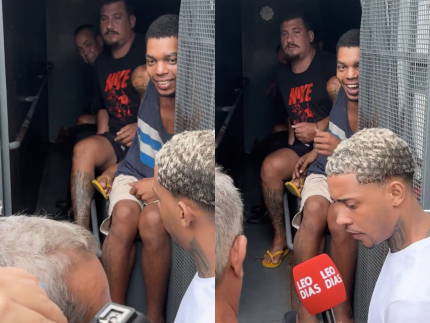 MC Poze é transferido para penitenciária em camburão com outros presos: “liberdade para o paizão”