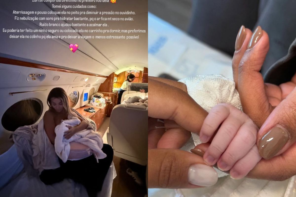 brunna-goncalves-sobre-1o-voo-da-filha:-“zuri-se-comportou-direitinho”