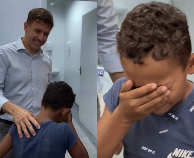 Eduardo Velloso faz operação em criança para devolver visão: “Guerreiro”