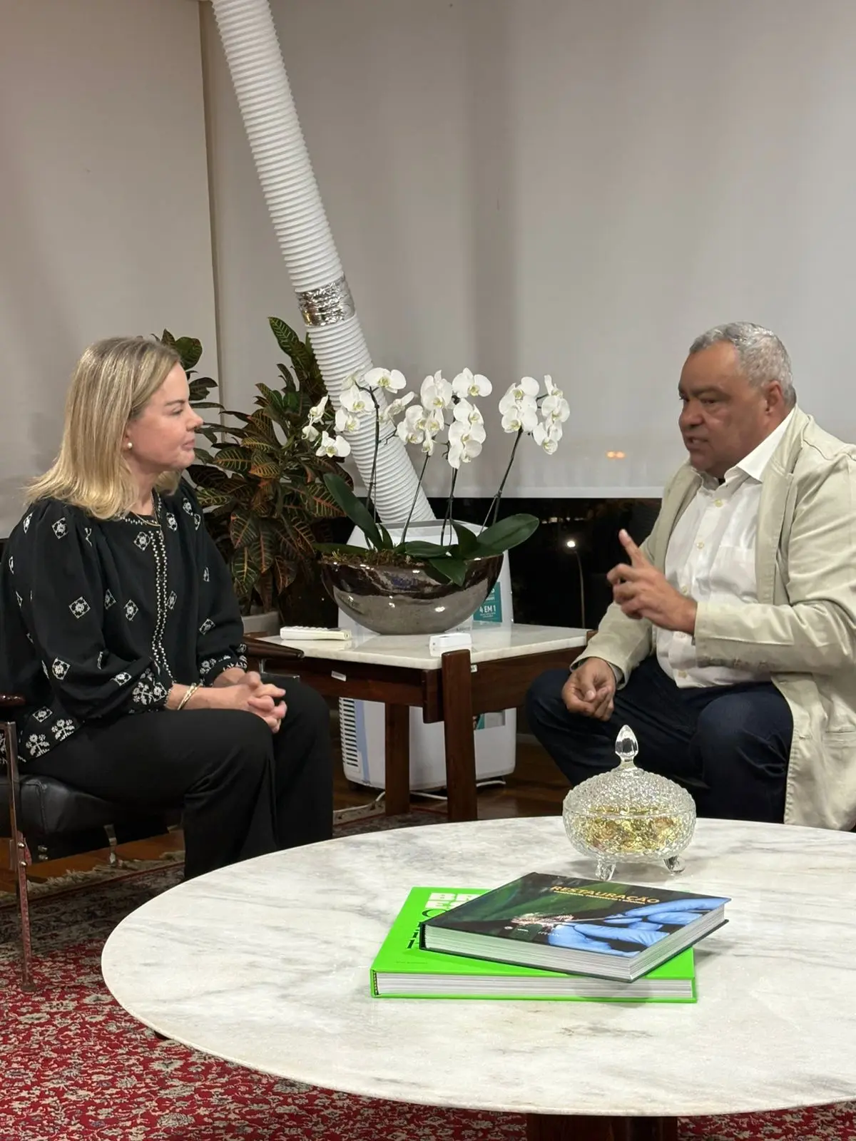 Mazinho Serafim se reúne com ministra Gleisi Hoffmann para discutir assuntos políticos ligados ao Acre