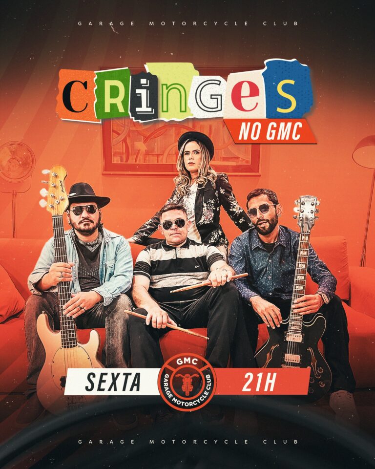 Banda Cringes leva clássicos do rock ao palco do Garage