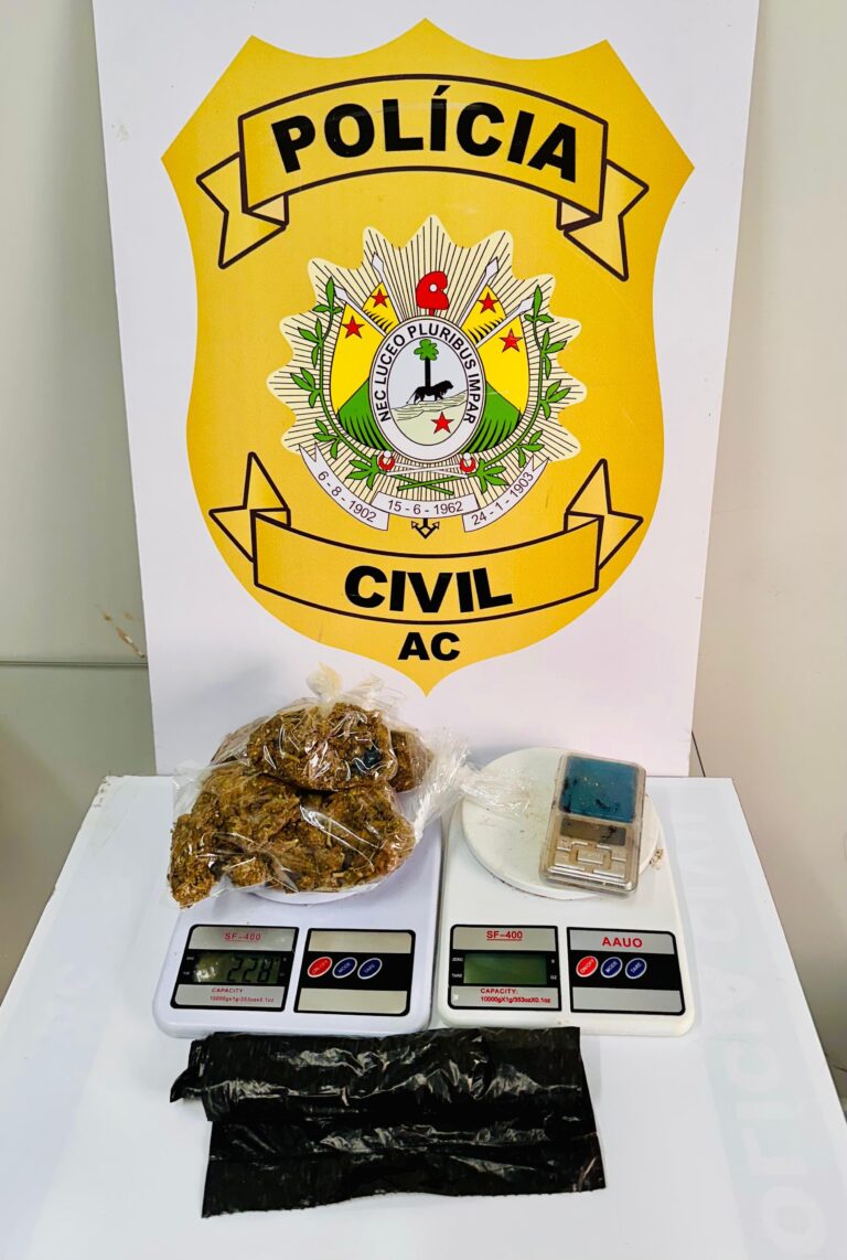 Polícia Civil apreende drogas em residência do crime Cruzeiro do Sul
