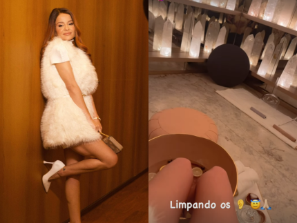 Maiara passa por terapia em sala de cristais para se reconectar: “Boas energias”