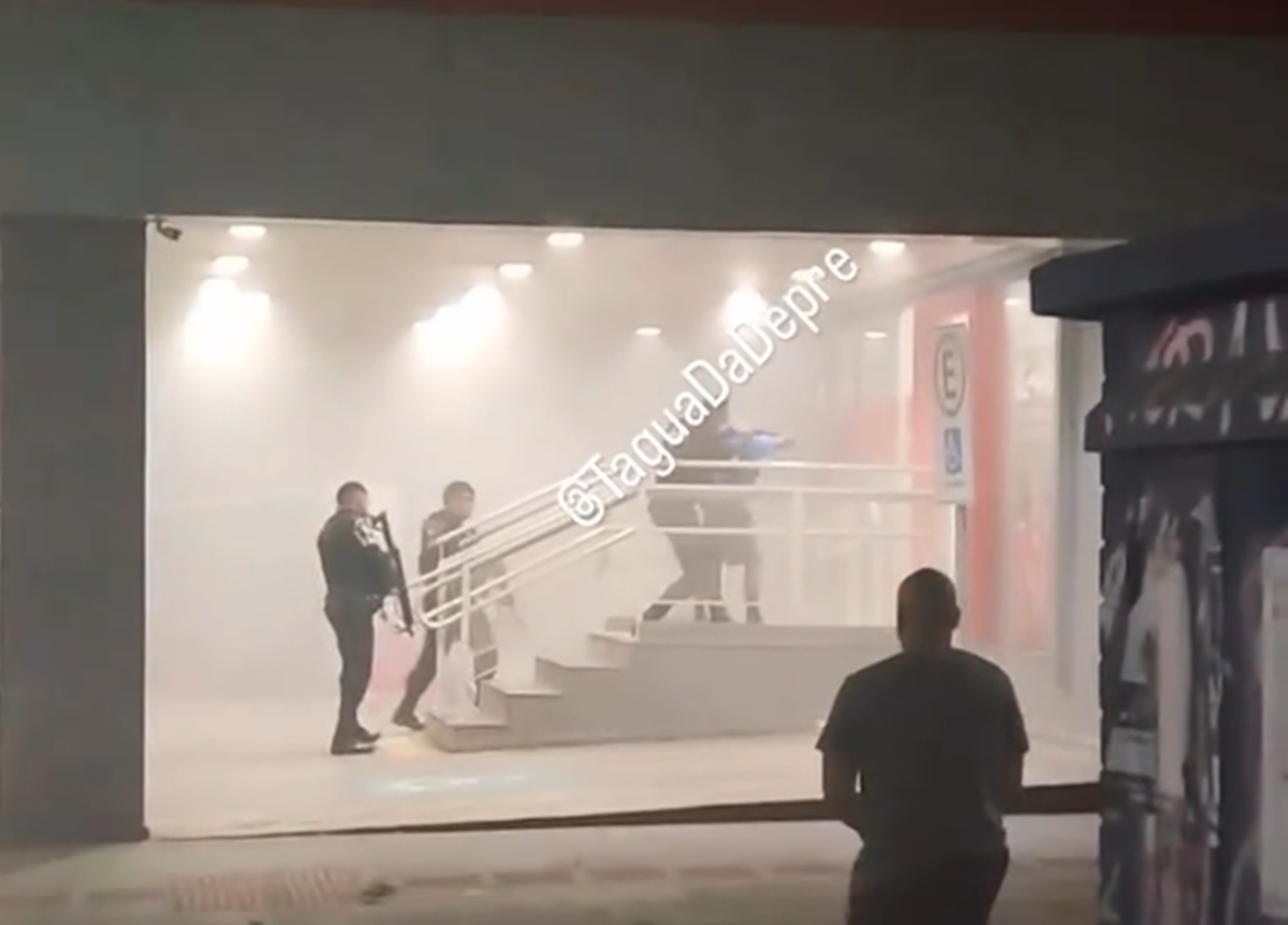 morador-de-rua-taca-fogo-em-banco-e-tenta-levar-dinheiro-em-taguatinga