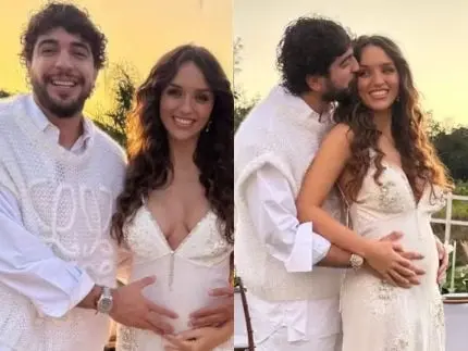 Nattan explica conselho que recebeu do irmão de Rafa Kalimann no chá revelação do casal