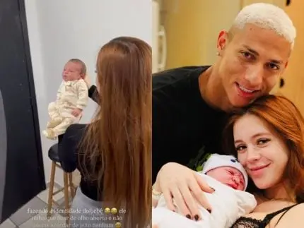 Com 9 dias de nascido, filho de Richarlison faz primeiro documento de identidade