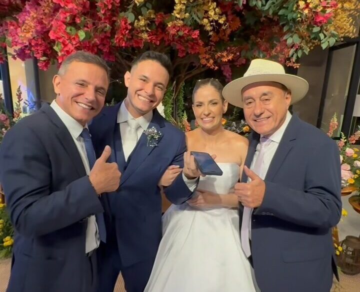 Marcio Bittar e Bocalom aparecem em vídeo descontraído no casamento do filho do senador