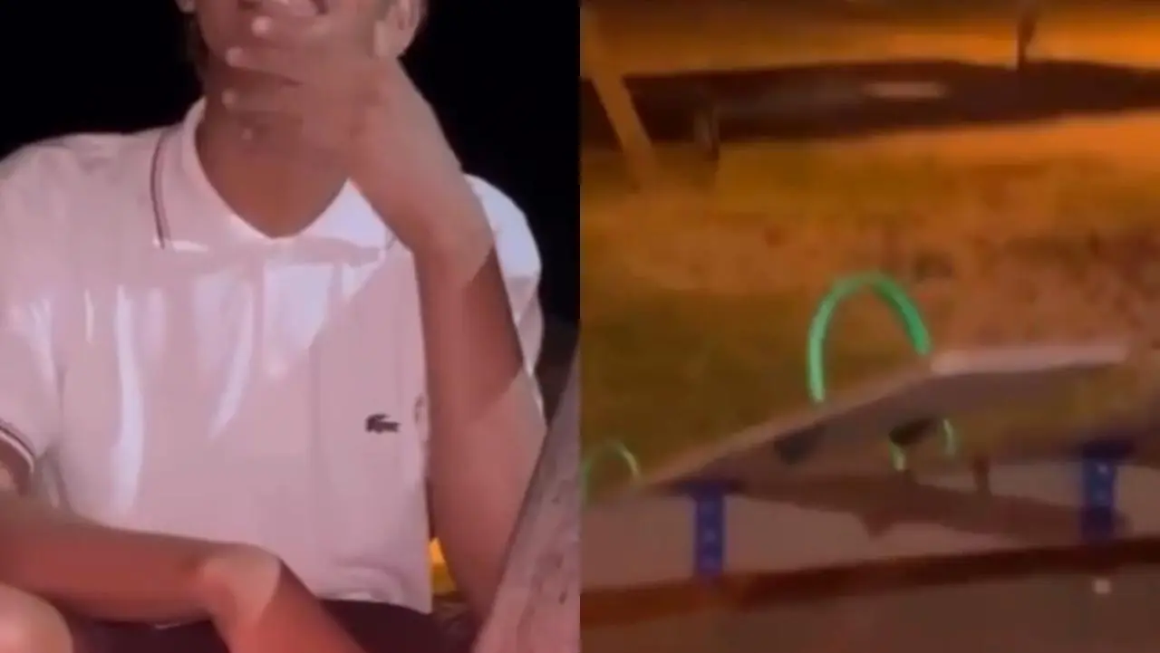 Após vídeo de prefeito, jovem assume vandalismo de parquinho: “Fui eu, e peço desculpas”