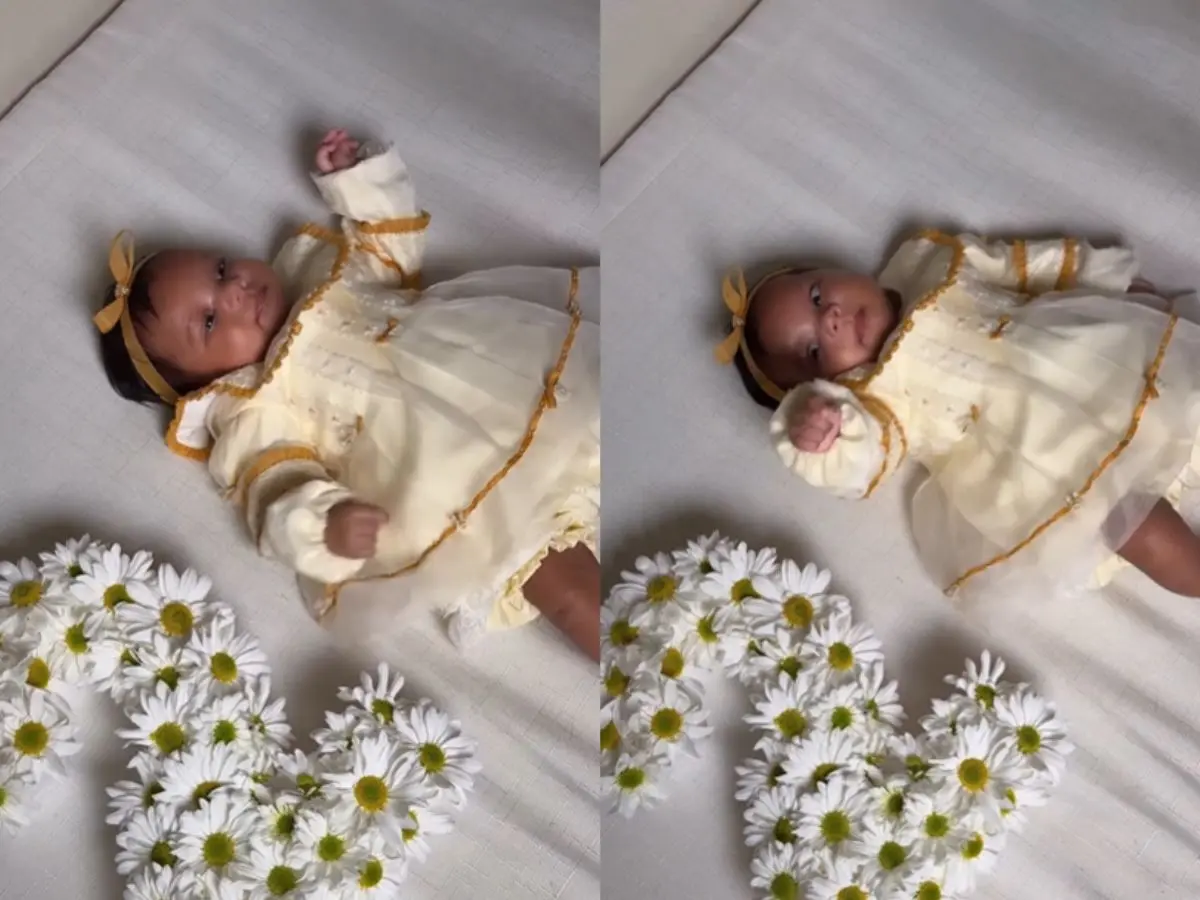 Brunna Gonçalves posta novo registro da filha com Ludmilla e celebra: “2 meses da princesa”