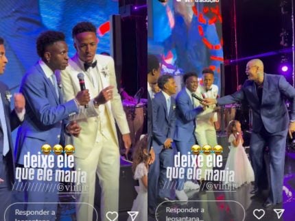 vini-jr.-ataca-de-cantor-e-solta-a-voz-ao-lado-de-leo-santana-no-casamento-de-taina-e-militao