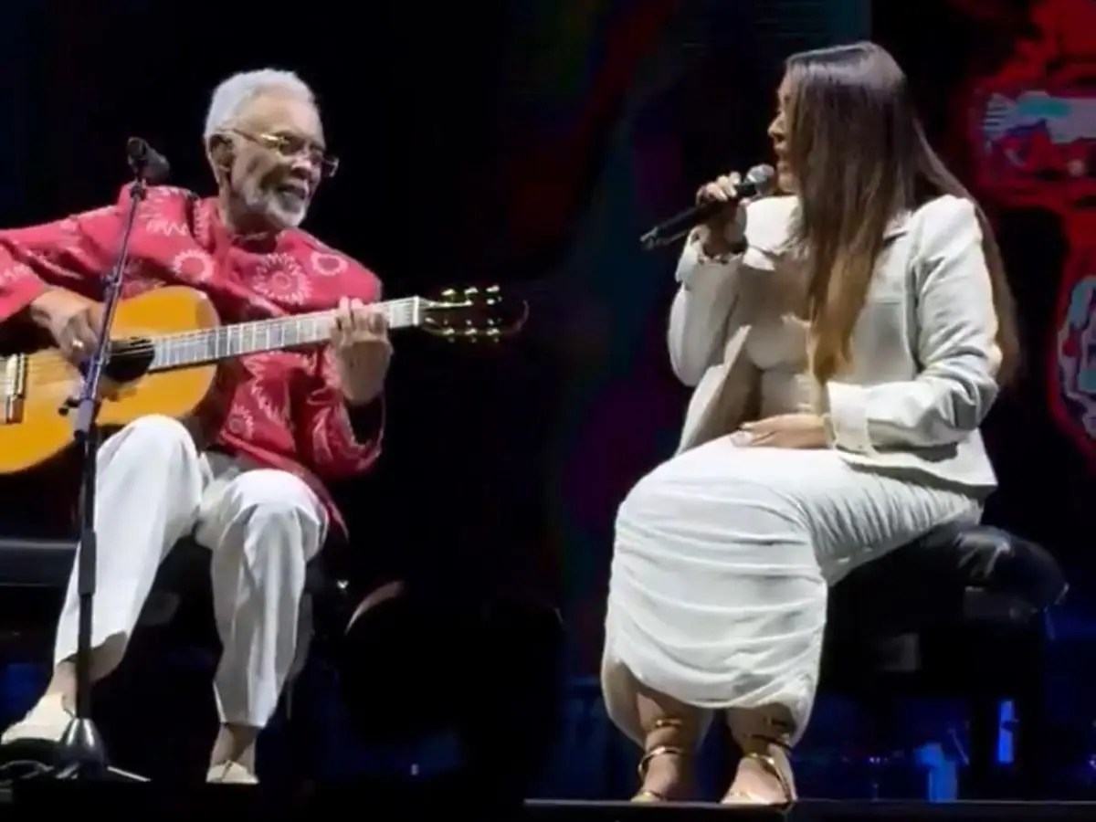 Gilberto Gil se despede de Preta com beijo na testa em velório