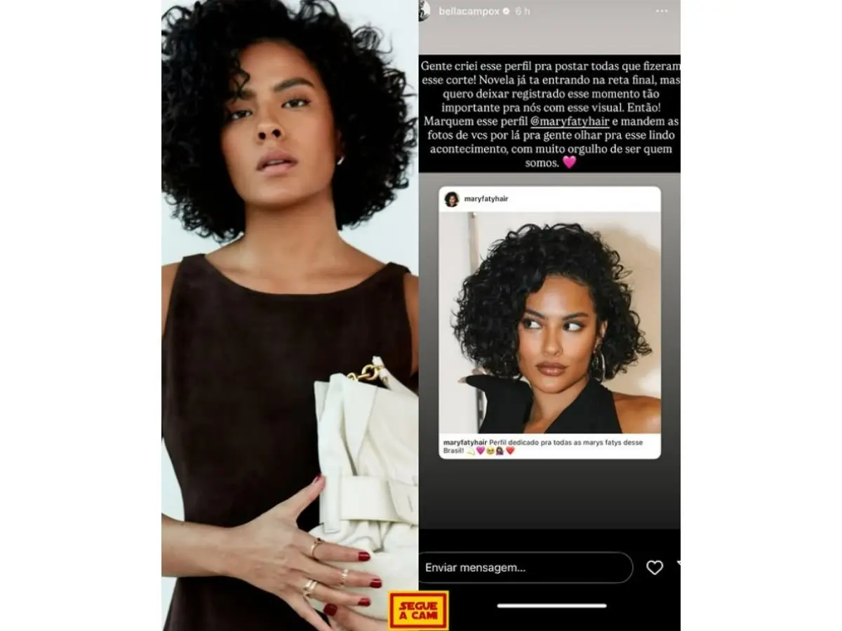 Bella Campos transforma ataques racistas em força e cria perfil inspirador para fãs