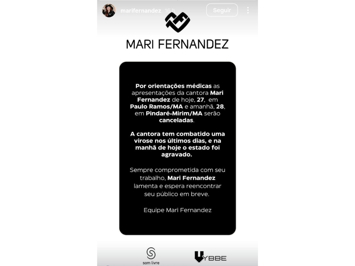 mari-fernandez-cancela-shows-no-maranhao-devido-a-agravamento-de-virose