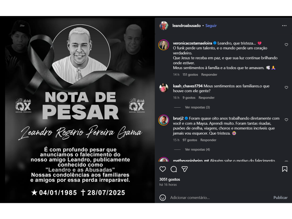 Funkeiro morre após contrair bactéria rara nas partes íntimas