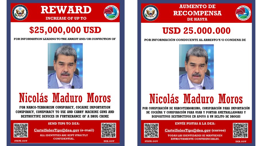 eua-oferecem-recompensa-de-us$-25-mi-que-leve-a-prisao-de-nicolas-maduro