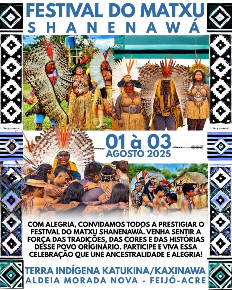 Povo Shanenawá realiza festival cultural de 1º a 3 de agosto em Feijó