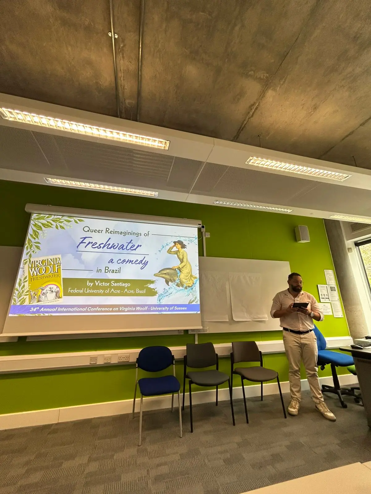 Pesquisador da Ufac representa o Brasil em evento global com pesquisa sobre Virginia Woolf