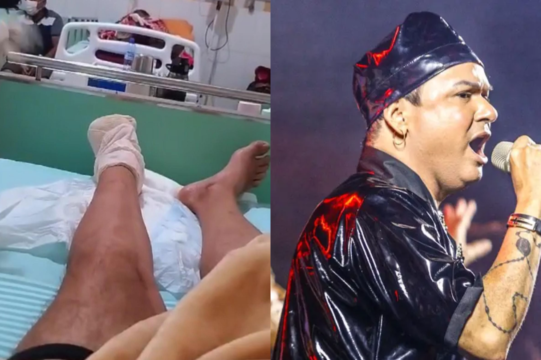 Cantor Ferdiney Ryos dá novos detalhes do quadro de saúde e mostra pé parcialmente amputado