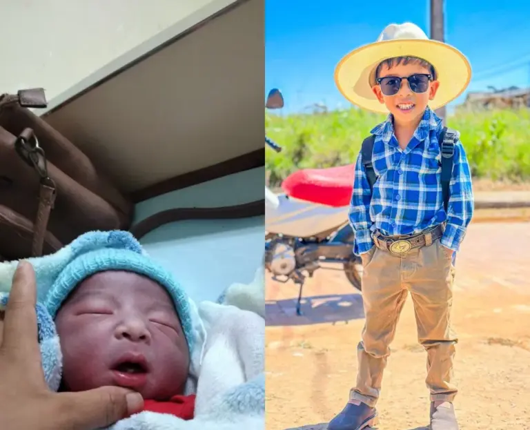 Nascido com dente e cordão enrolado no pescoço, menino no Acre é celebrado como milagre pela família