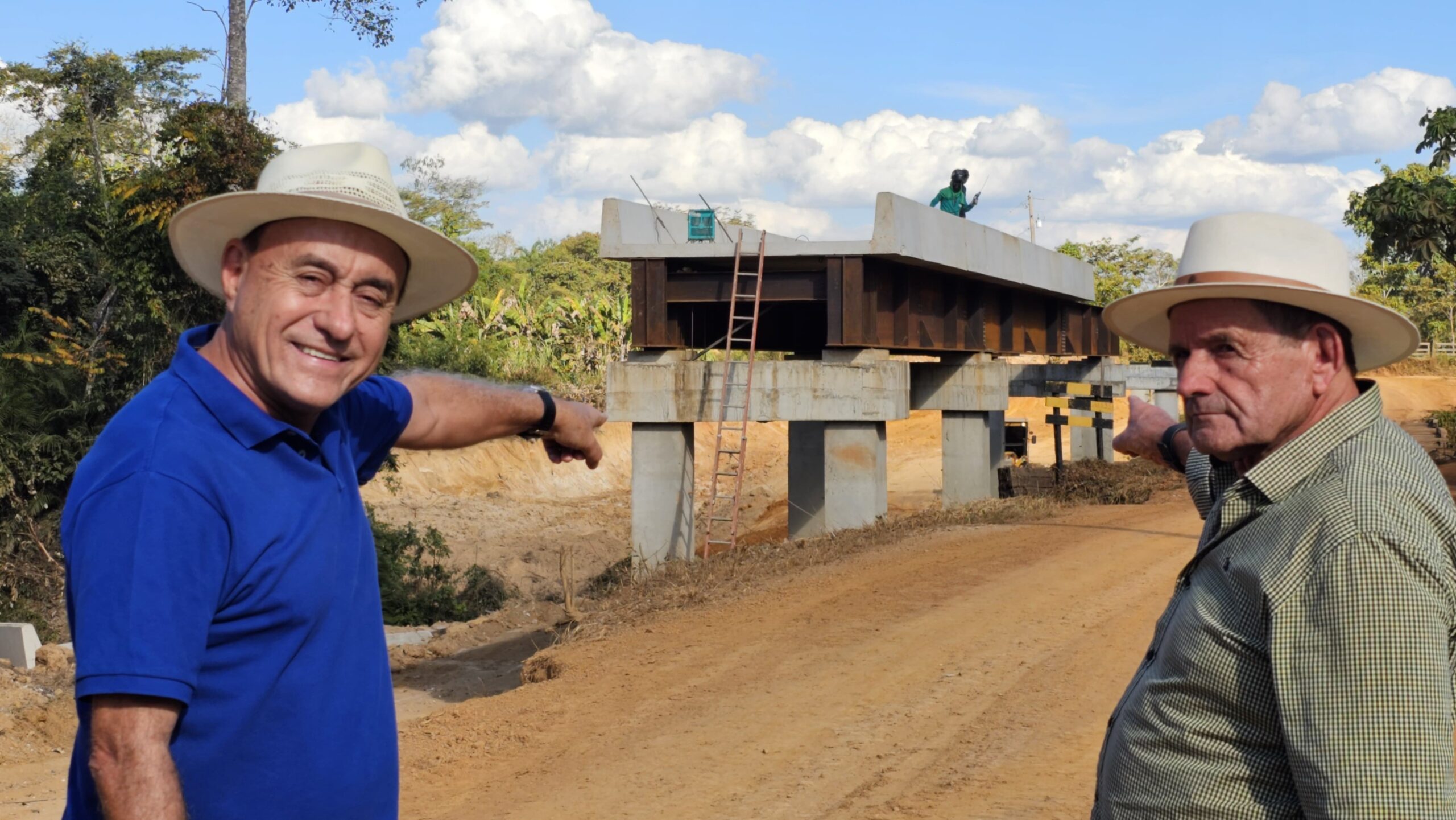 Obras na Ponte da Caipora chegam a 70% e Bocalom comemora valorização da região