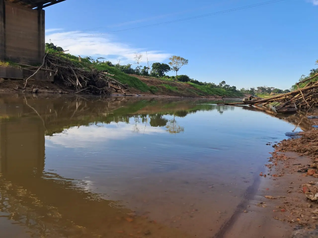 Nível do Rio Iaco chega a 1,02 metro e atinge o menor nível do ano