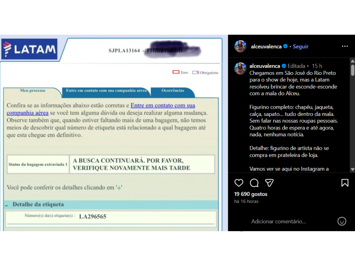 Alceu Valença tem mala com figurino extraviada: “Não se compra em prateleira”