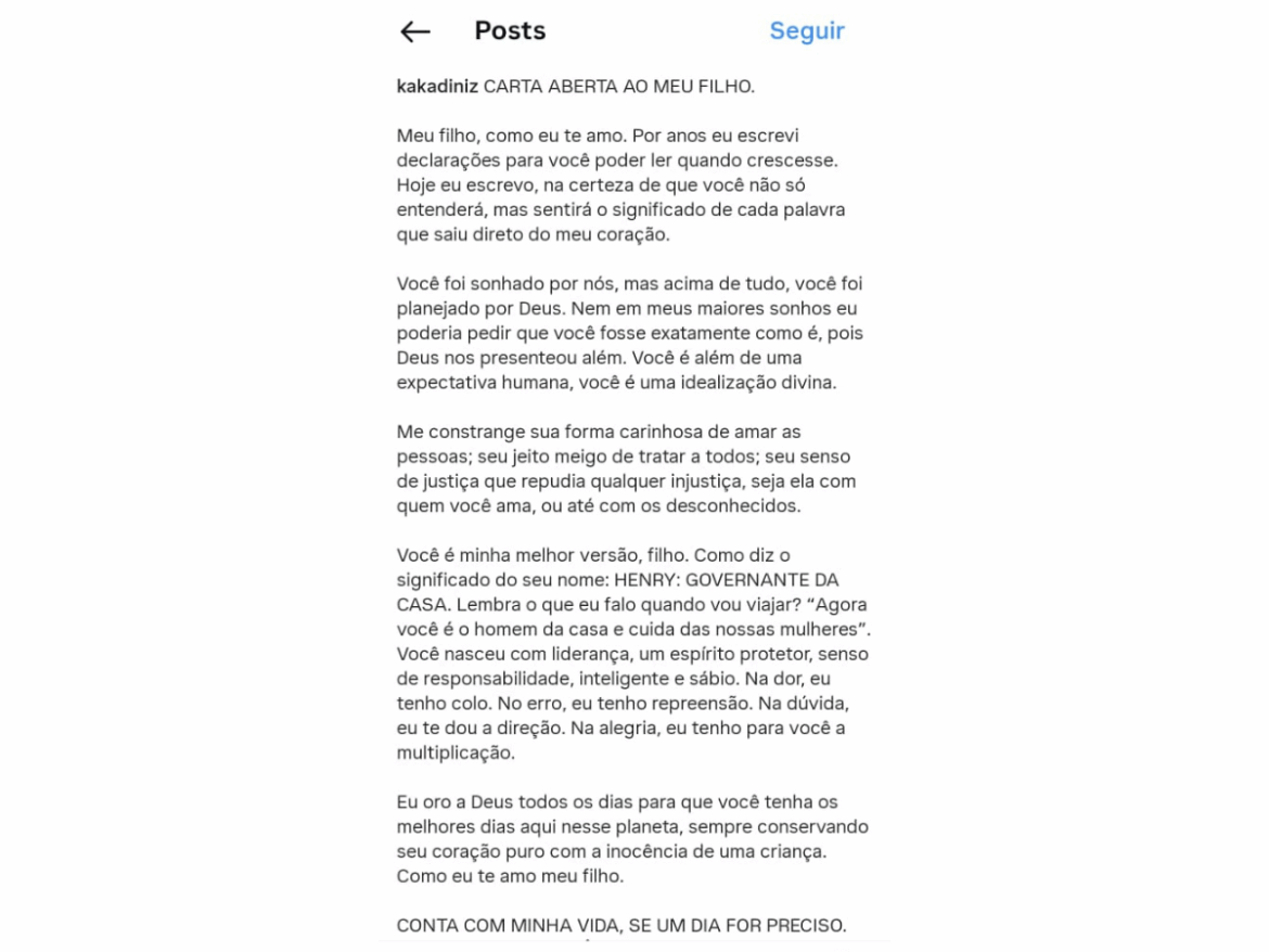 “voce-e-alem-de-uma-expectativa-humana”,-diz-kaka-diniz-em-carta-aberta-para-filho