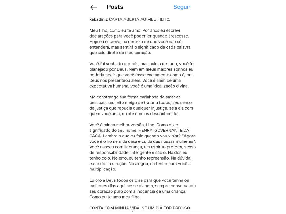 “voce-e-alem-de-uma-expectativa-humana”,-diz-kaka-diniz-em-carta-aberta-para-filho