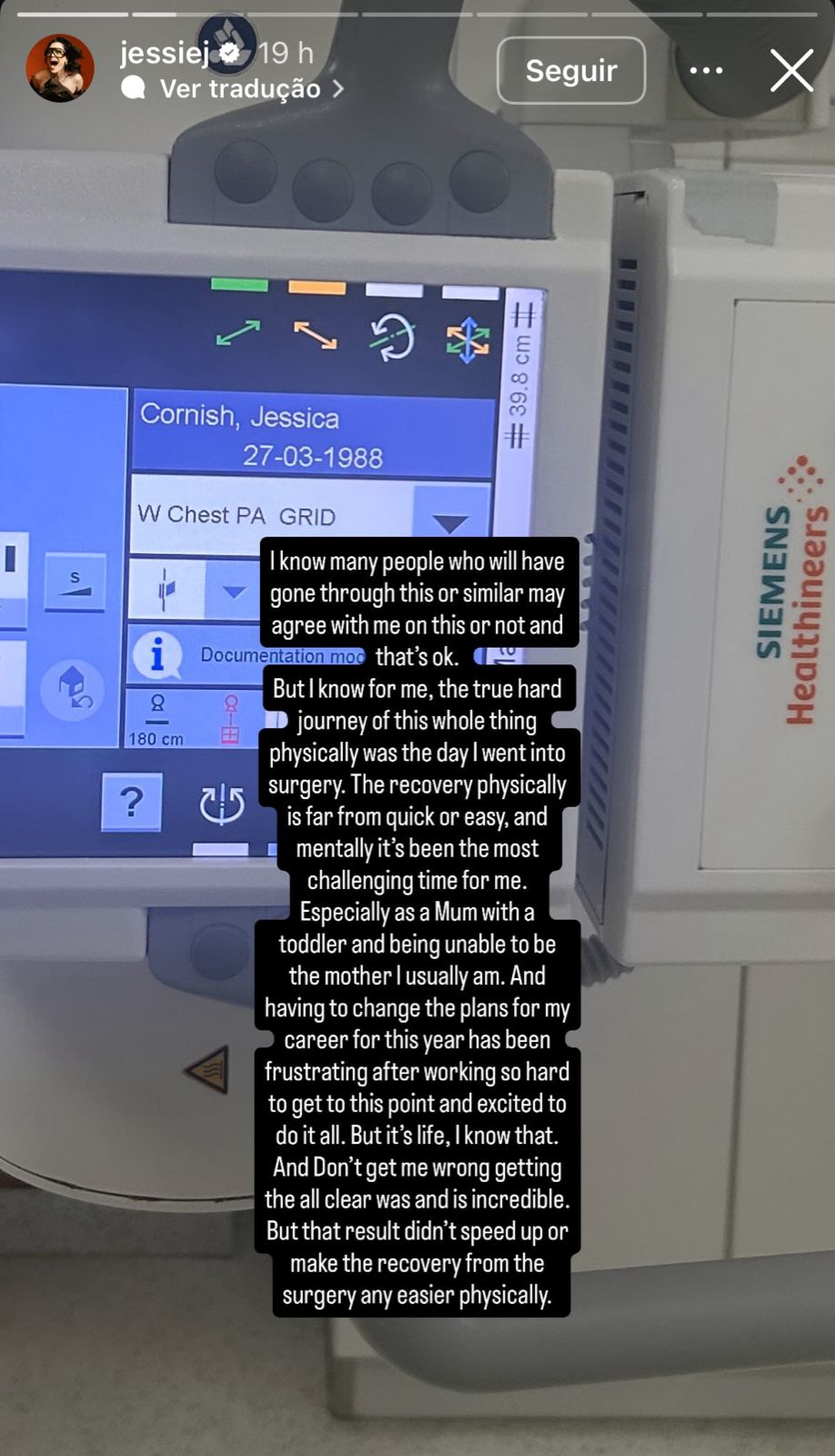 jessie-j-e-hospitalizada-para-tratar-infeccao,-apos-vencer-o-cancer-de-mama