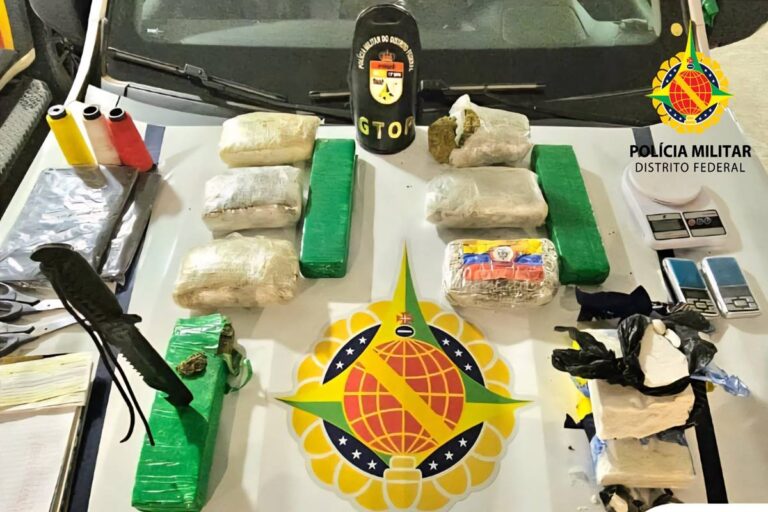 Polícia encontra maconha, haxixe e cocaína em mochila abandonada no DF