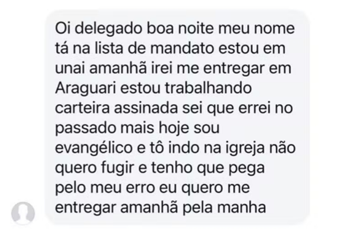 foragido-envia-mensagem-a-delegado-e-se-entrega:-“virei-evangelico”