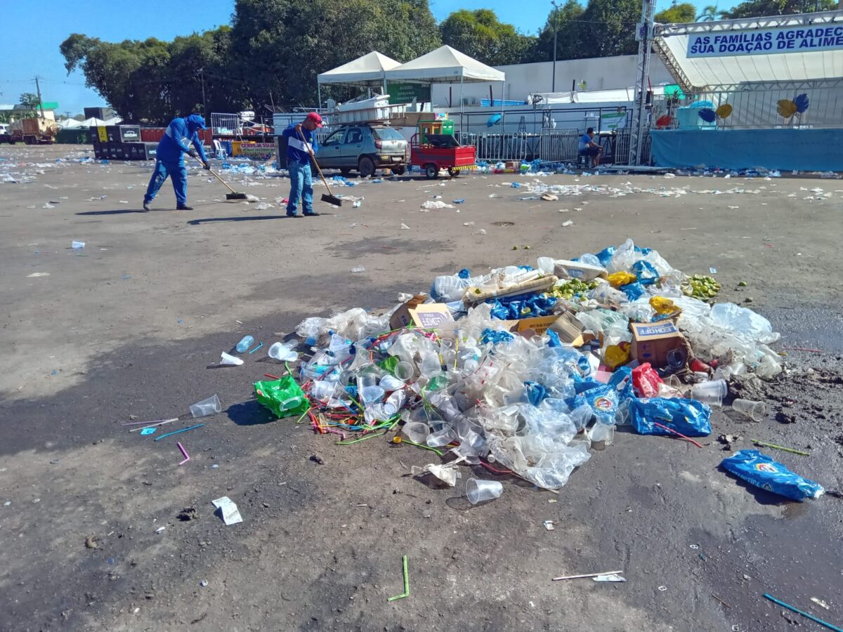 Mais de 180 toneladas de lixo foram recolhidas durante a Expoacre 2025, em Rio Branco