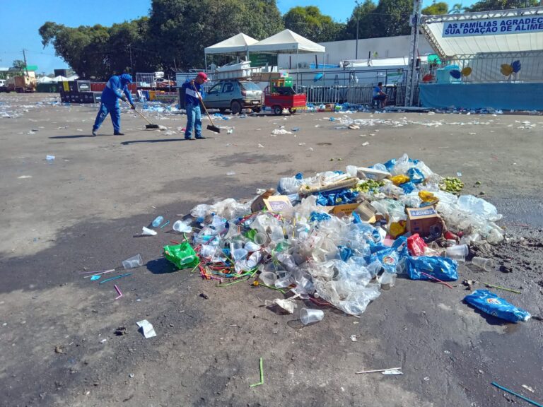 Mais de 180 toneladas de lixo foram recolhidas durante a Expoacre 2025, em Rio Branco