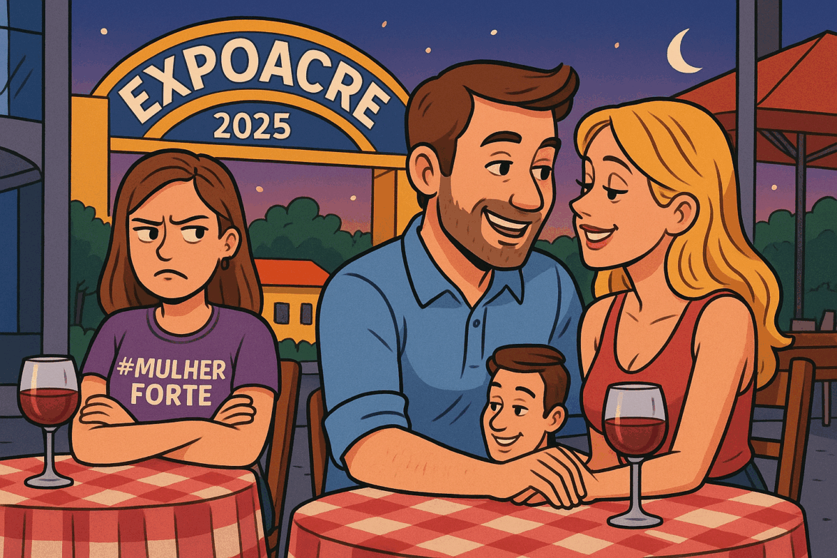 Jantar ‘secreto’ vira escândalo na Expoacre: empresário famoso é flagrado com amante