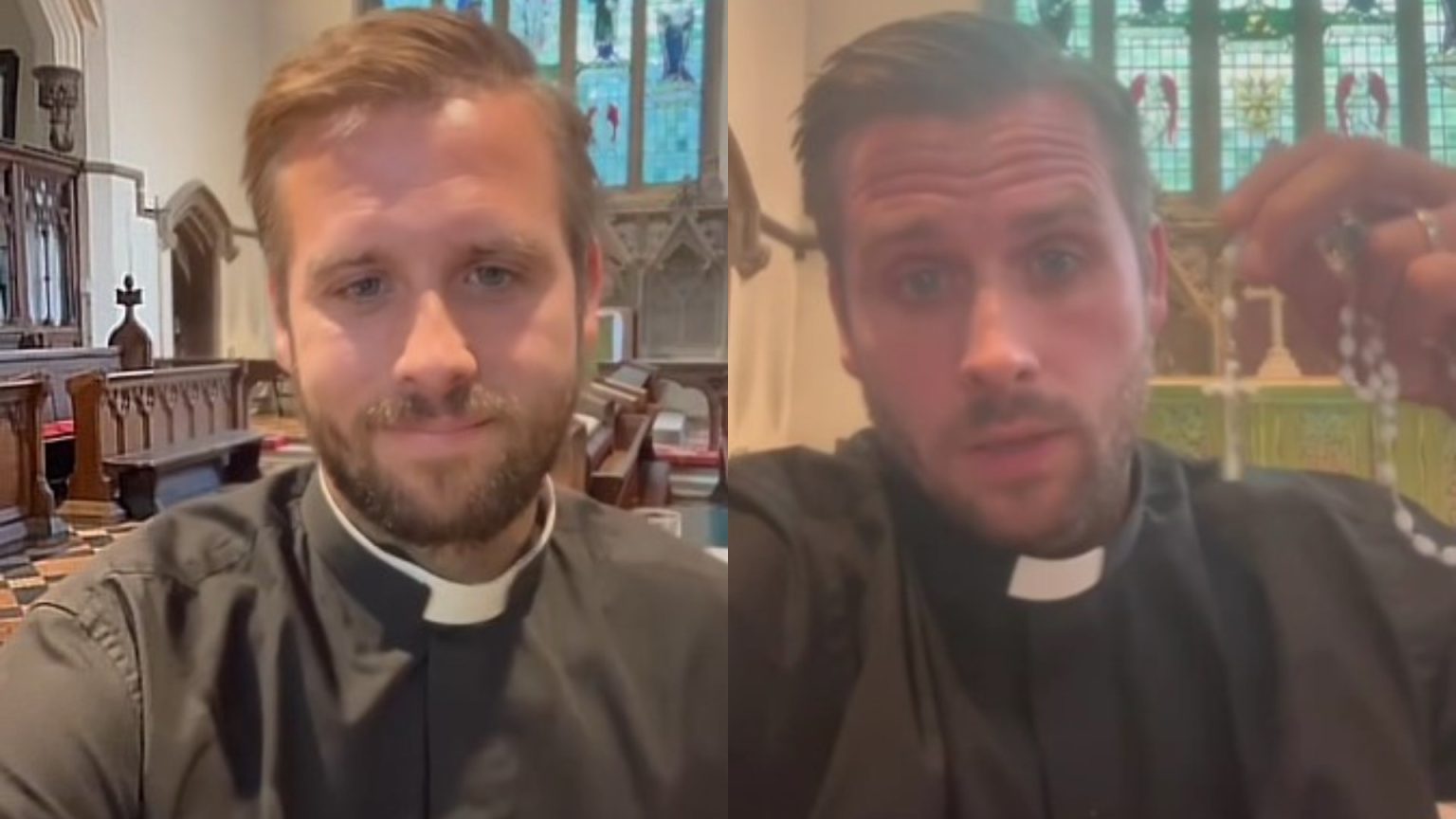 Padre ‘gato’ viraliza na web após fazer vídeo chamando fiéis para igreja