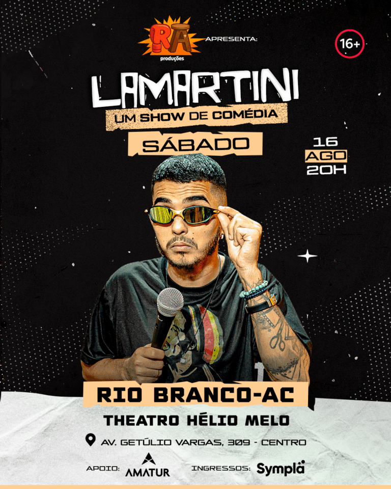 Comediante Sílvio Lamartini apresenta show pela primeira vez em Rio Branco na próxima semana