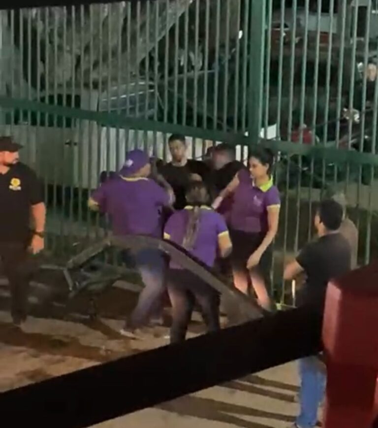 Segurança leva tapa na cara durante pancadaria generalizada na Expoacre 2025; ASSISTA